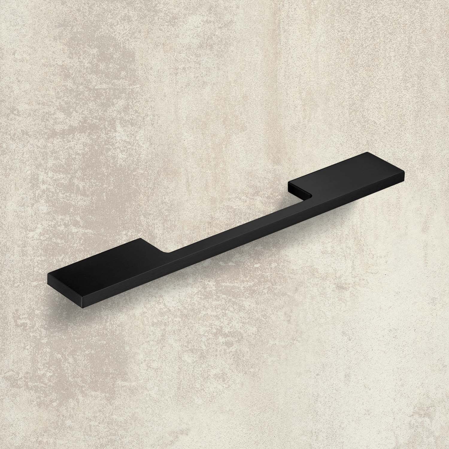 HETTICH Griff Velitra, Bohrabstand 260 / 320 mm, L 372 mm, B 7 mm, H 34 mm, Schwarz matt, 9345462
