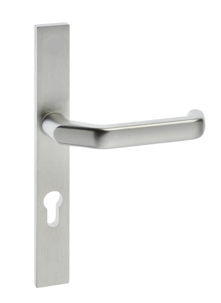 EDI Drückergarnitur mit Langschild PAN 2320/9203, Aluminium