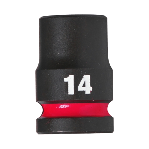 MILWAUKEE 14 x 38 mm SHOCKWAVE Schlagnuss 1/2" kurz