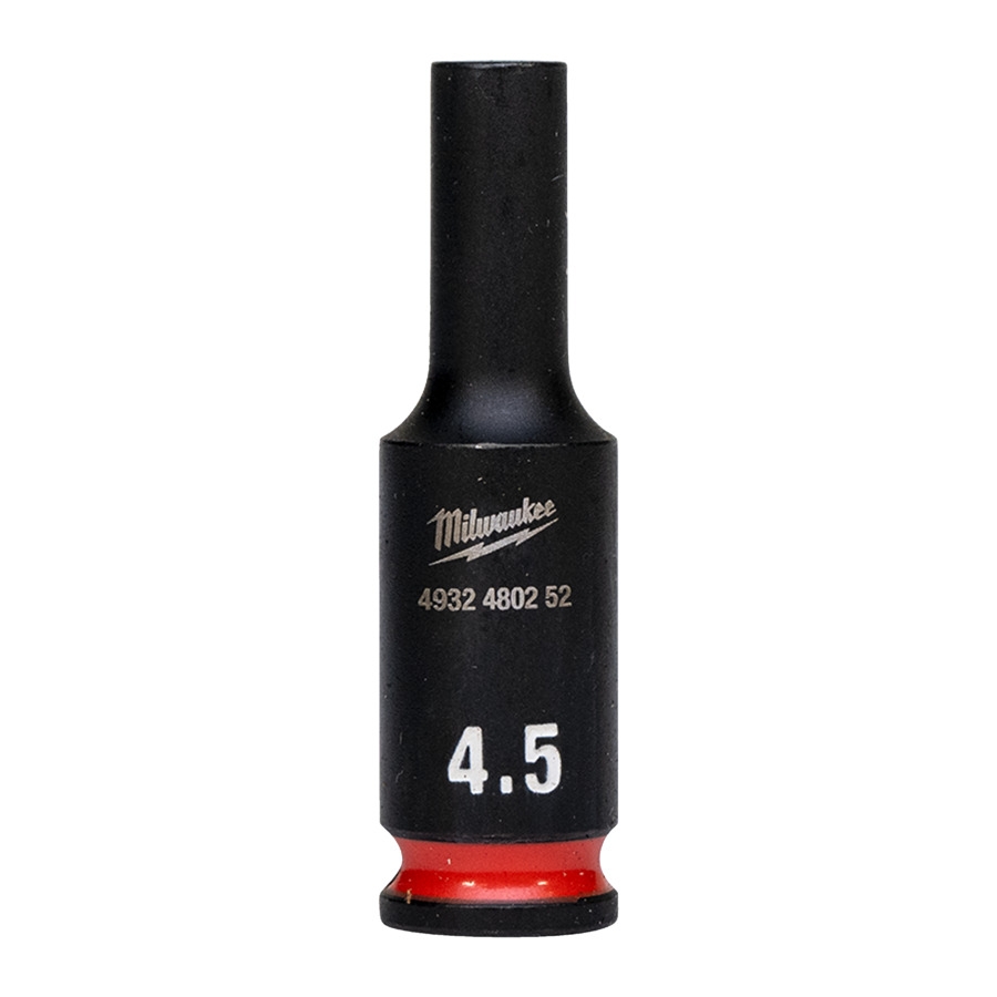 MILWAUKEE 4,5 x 50 mm SHOCKWAVE Schlagnuss 1/4" lang