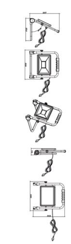 TECWERK LED-Strahler 50 W 3660 lm 5m H07RN-F 3x1mm² IP65 TECWERK TECWERK LED-Strahler 50 W 3660 lm 5m H07RN-F 3x1mm² IP65 TECWERK