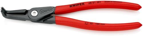 KNIPEX Präzisionssicherungsringzange J 31 f.Bohrungen D.40-100mm L.210mm KNIPEX