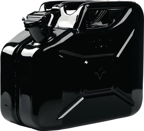 VALPRO Kraftstoffkanister 10l Schwarz RAL 9005 Stahlbl.0,9mm L345xB165xH275mm VALPRO