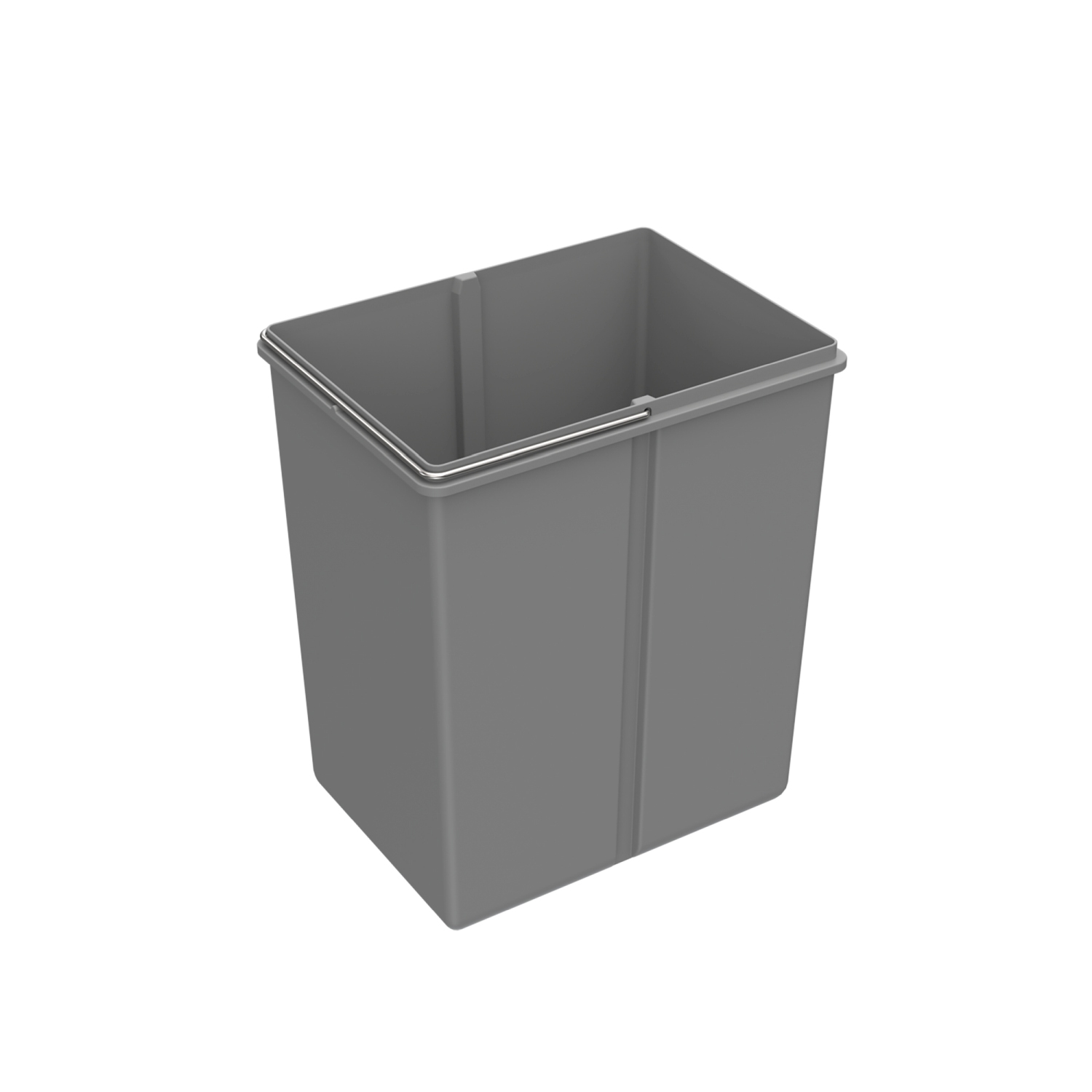 HETTICH Bin.it Duo I, 20 l, Kunststoff grau, 225 x 305 x 350 mm, 9080004