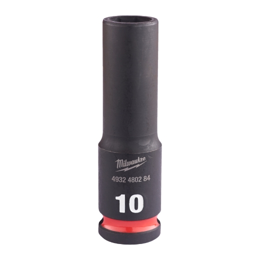 MILWAUKEE 10 x 65 mm SHOCKWAVE Schlagnuss 3/8" lang