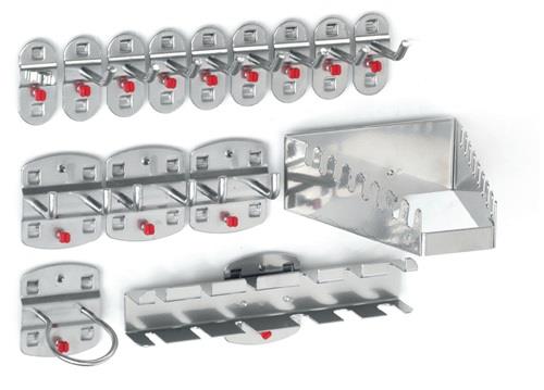 KAPPES Werkzg.h.BxHmm 12 div.Haken/3 Doppelhaken 15-tlg.RASTERPLAN