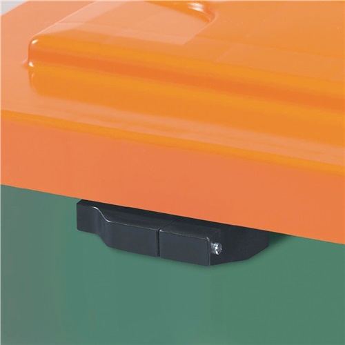 CRAEMER Streugutbehälter L790xB605xH775mm 210l HD-PE grün/orange