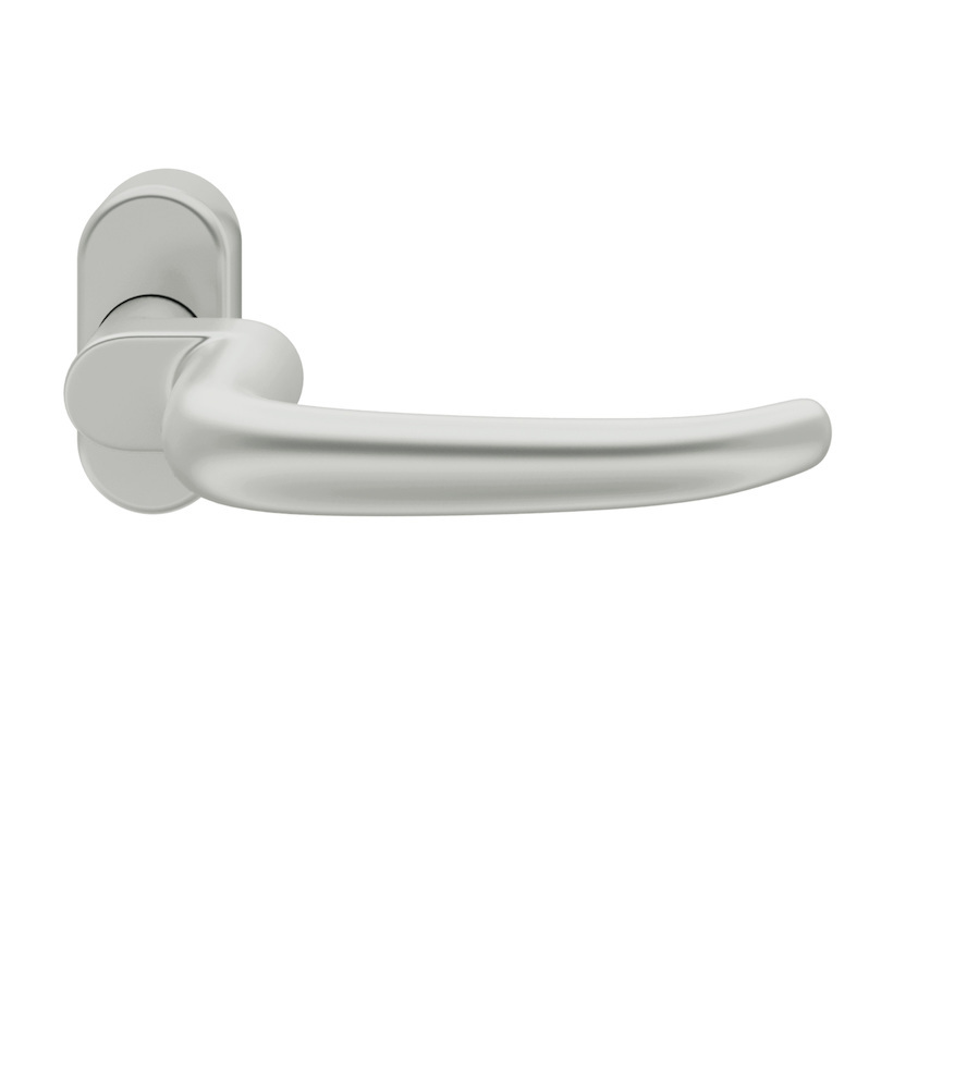 FSB Drücker-Halbgarnitur ohne Schlüsselrosette 06 1023, oval, VK 8 mm, Aluminium