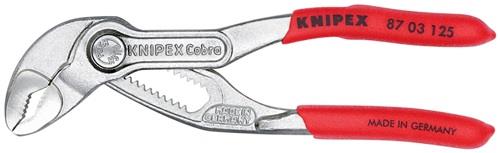 KNIPEX Wasserpumpenzange Cobra® L.125mm Spann-W.27mm verchr.Ku.-Überzug KNIPEX