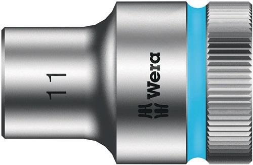 WERA Steckschlüsseleinsatz 8790 HMC Außen-6-kant SW11mm L.37mm 4-kt1/2Zoll CV verchr.