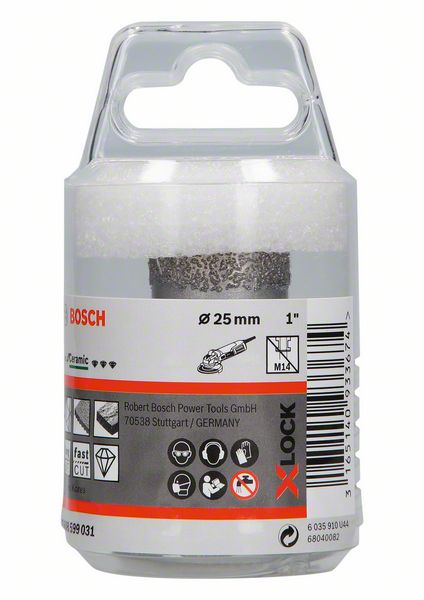 BOSCH Diamanttrockenbohrer X-LOCK Best for Ceramic Dry Speed, 25 x 35 mm