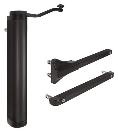 LOCINOX Torschließer VERTICLOSE-2 Alu.elox.schwarz Retrofit Öffnungsw.90/180Grad