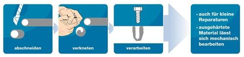 WEICON Repair Stick Edelstahl grau 115g Stick WEICON