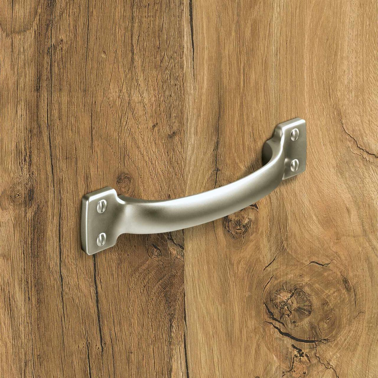 HETTICH Griff Flavia, •–• 96, L 145 mm, B 28 mm, H 28 mm, Vernickelt matt, 115293 HETTICH Griff Flavia, •–• 96, L 145 mm, B 28 mm, H 28 mm, Vernickelt matt, 115293