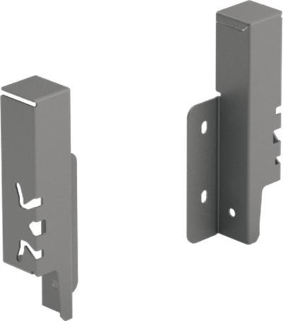 HETTICH Rückwandverbinder ArciTech 126 mm, anthrazit, links, 9121839