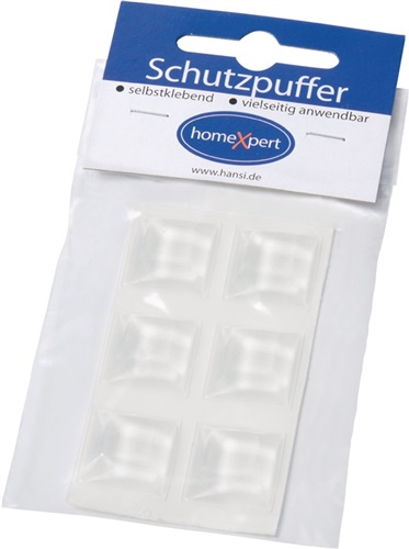 PROMAT Schutzpuffer Clear 20,5mm Ku.transp.Quadrat selbstkl.