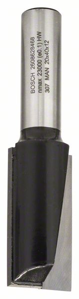 BOSCH Nutfräser Standard for Wood, 12 mm, D1 20 mm, L 40 mm, G 81 mm