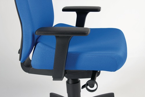 DAUPHIN Bürodrehstuhl m.Synchr.-Techn.grau 400-520mm m.Lehnen Trgf.110kg DAUPHIN