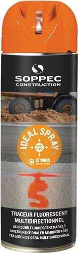 SOPPEC Markierungsspray IDEAL neonorange 500ml Spraydose SOPPEC
