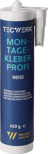 TECWERK Montagekleber Profi weiß 450g Kartusche TECWERK