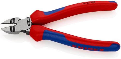 KNIPEX Abisolierseitenschneider L.160mm Abisolierwerte 1,5/2,5 mm² pol.Mehrkomp.-Hüllen