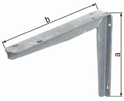 GAH Konsole L.400mm H.300mm STA roh TZN Trgf.145kg GAH