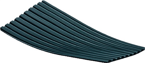 MÖLLER Gummibreitriefenmatte B.1,2m L.10m D.3mm schwarz NR/SBR Rl.MÖLLER