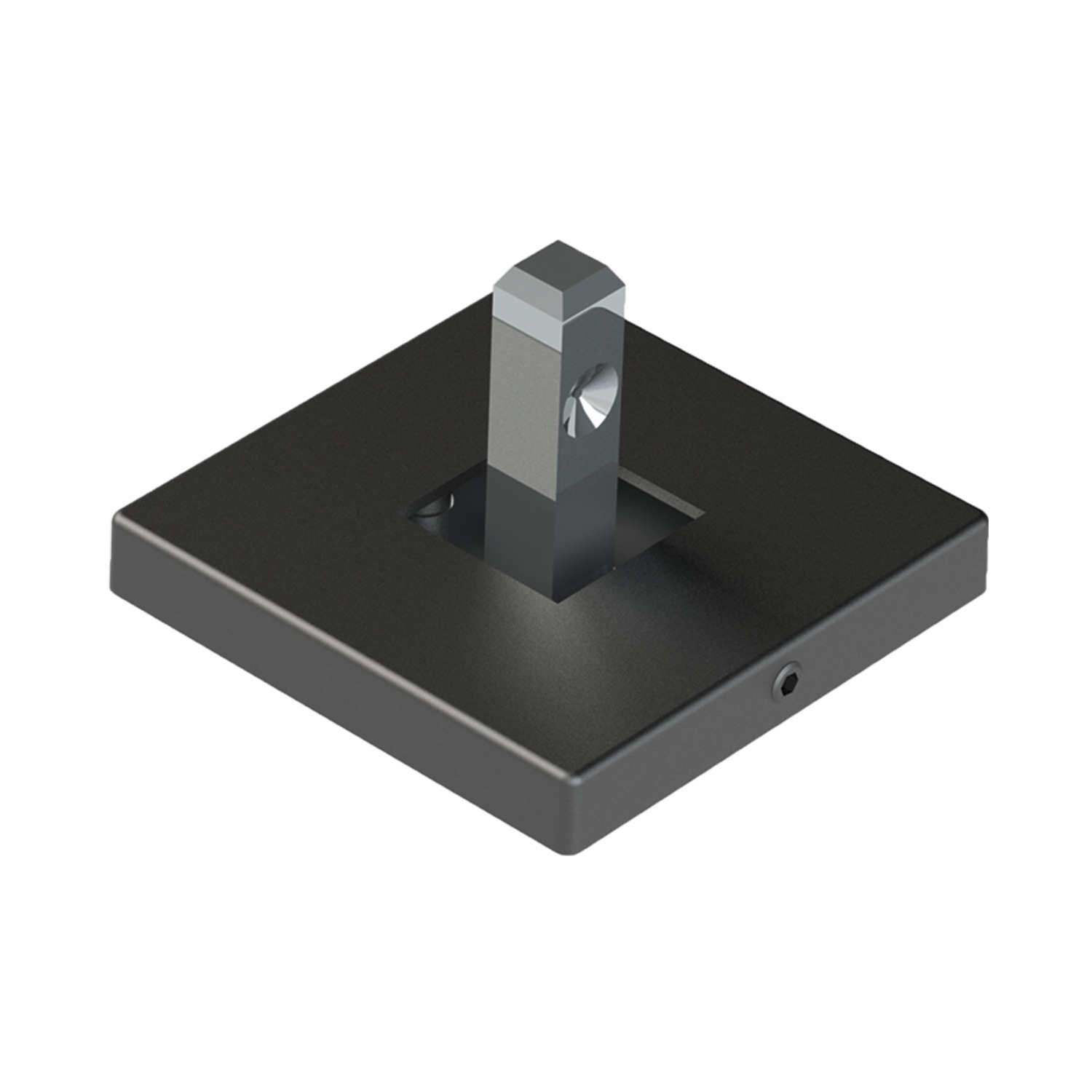 HETTICH Cadro Wand- / Bodenbefestigung 55 x 55 mm schwarz matt, 9303940