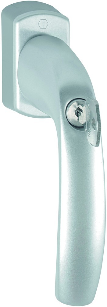 HOPPE® Fenstergriff absperrbar New York 0810S/US10 100NM, mit Schrauben, VarioFit, Aluminium, 10764194