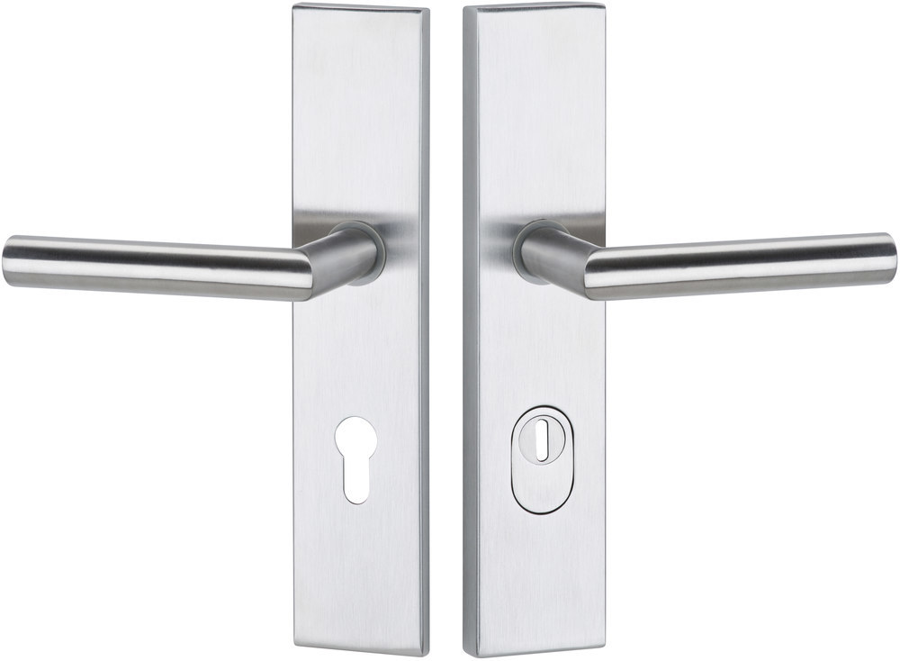 HERMAT Schutz-Wechselgarnitur mit Langschild BASIC 02 1802/2094.KS/3132, Edelstahl