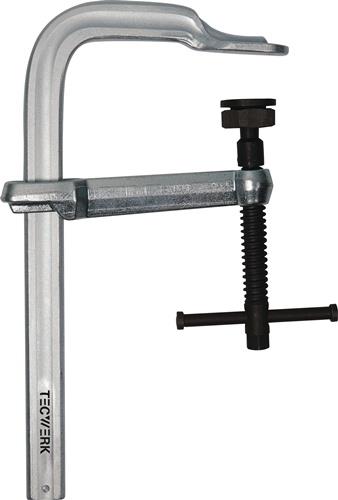 TECWERK Hochleistungsschlosserzwinge Spann-W.250mm A.140mm Knebel TECWERK