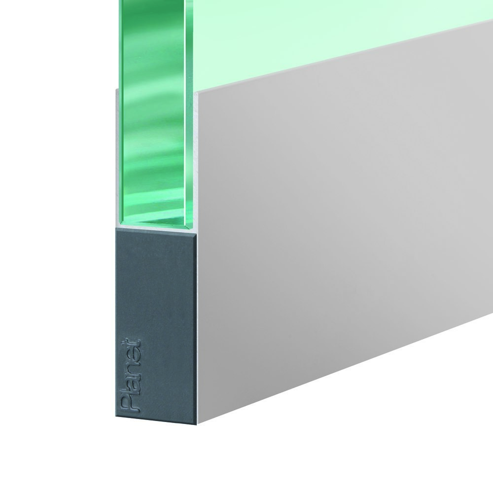 PLANET Glastürdichtung KG-10 schmal, Silikon 1.459 mm grau