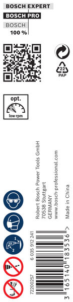BOSCH Holzschlangenbohrer, Sechskant 16 x 385 x 450 mm, d 11,1 mm