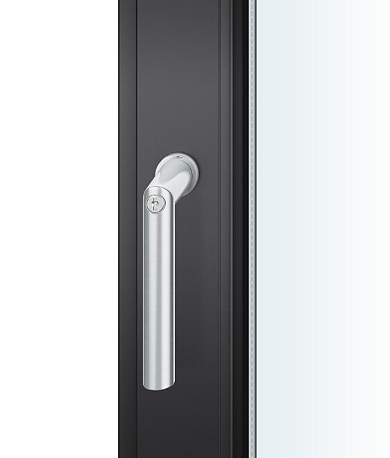 FSB Fenstersteckgriff 34 1076, abschließbar, runde Rosette, Edelstahl 137 mm 7 mm