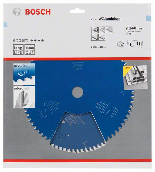 BOSCH Kreissägeblatt Expert for Aluminium, 240 x 30 x 2,8 mm, 80