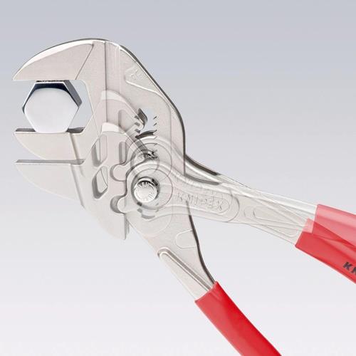 KNIPEX Zangenschlüssel L.150mm Spann-W.27mm verchr.Ku.-Überzug KNIPEX KNIPEX Zangenschlüssel L.150mm Spann-W.27mm verchr.Ku.-Überzug KNIPEX
