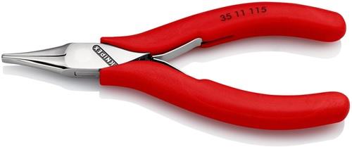 KNIPEX Elektronik-Greifzange Gesamt-L.115mm flachbreite Backen Form 1 Ku.-Überzug