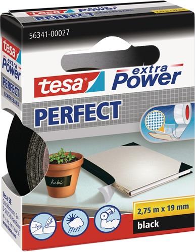 TESA Gewebeband ext.Power® 56341 schwarz L.2,75m B.19mm Rl.TESA