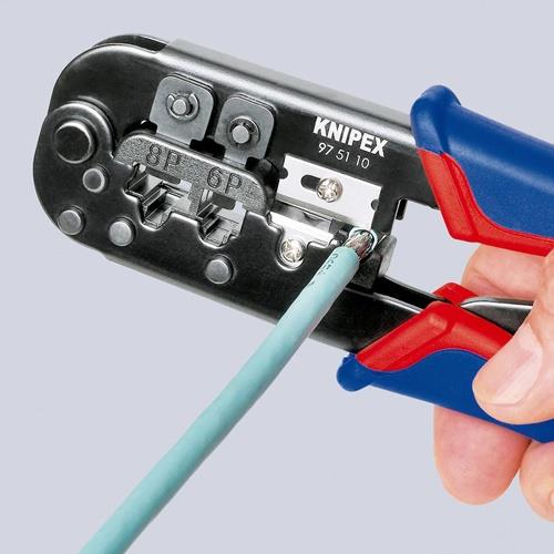 KNIPEX Crimpzange f.Westernstecker L.190mm KNIPEX KNIPEX Crimpzange f.Westernstecker L.190mm KNIPEX