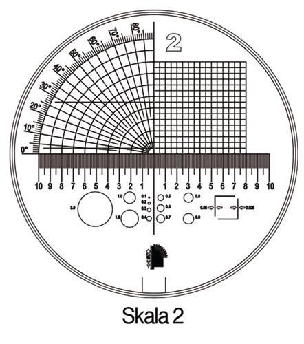 SCHWEIZER Messskala Tech-Line Skala-D.25/2,5mm Duo-Skala 2 SCHWEIZER