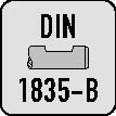 ALPEN Viertelkreisprofilfräser DIN 6518B TypN R.2,5mm D.11mm HSS-Co Weldon