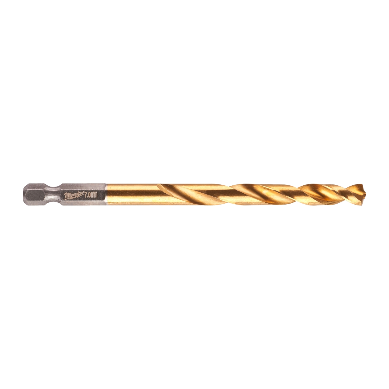 MILWAUKEE 7,0 x 109 mm SHOCKWAVE Metallbohrer HSS-G RED HEX Titan 1/4"