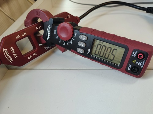 TESTBOY Leckstromzange TV 217 Messber.1µA – 150A(AC) Zangenöffnung 27mm TESTBOY