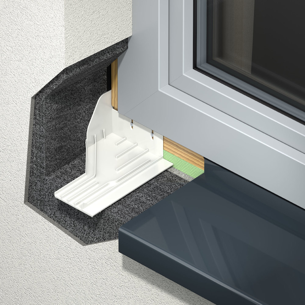 GUTMANN Gleitabschluss MF 400, 165 mm, RAL 9016