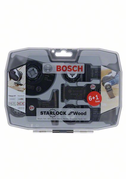 BOSCH Starlock-Set für Holz, 6+1-teilig BOSCH Starlock-Set für Holz, 6+1-teilig