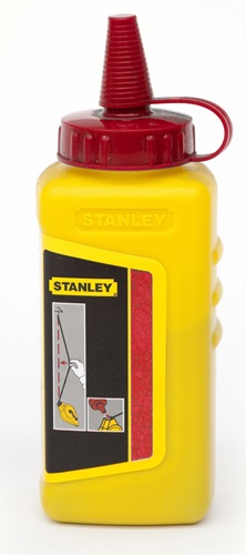 STANLEY Schlagschnurkreide 225g rot wasserfest,schwer löslich Ku.-Flasche STANLEY