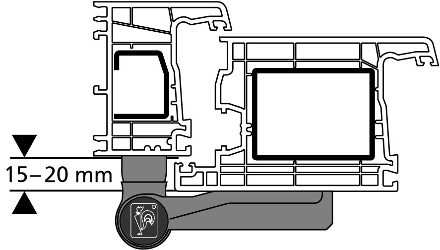 DR. HAHN Aufschraubband KT-N 6R P470, 2-teilig