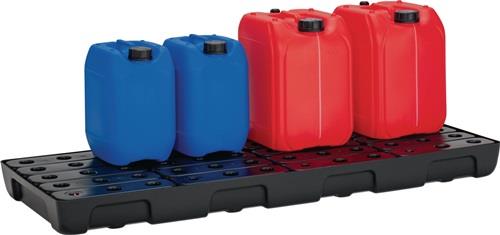 CEMO Regalwanne 36l L1295xB495xH95mm PE m.PE-Rost u.Leckanzeiger CEMO