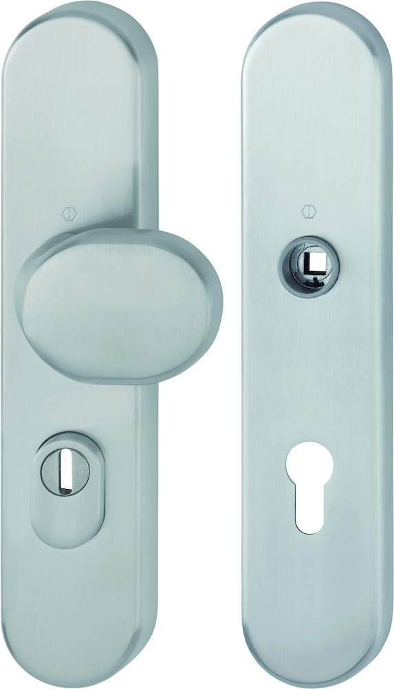 HOPPE® Schutz-Wechselgarnitur mit Langschild E86G/3332ZA/3310, ohne Lochteil, ES2, 8/72 mm, Edelstahl, 12042213 HOPPE® Schutz-Wechselgarnitur mit Langschild E86G/3332ZA/3310, ohne Lochteil, ES2, 8/72 mm, Edelstahl, 12042213