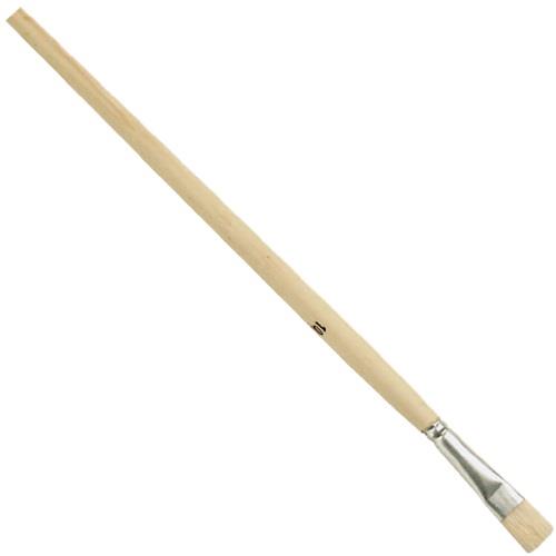 Nordwest Gussowpinsel Gr.2 B.5mm Spitzenqual.helle Borsten Weißbl.lang.roh.Holzst NÖLLE